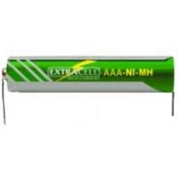 BATTERIA RICARICABILE NI-MH FORMATO 'AAA' MINISTILO 600mah 1,2V CON LAMELLE