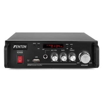 AV-344 FENTON AMPLIFICATORE STEREO 2x50W USB,BLUETOOTH,IN MIC,TELECOMANDO