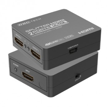 VIDEO SPLITTER HDMI2.0 2 PORTE 4K 60HZ HDR CON DOWNSCALING