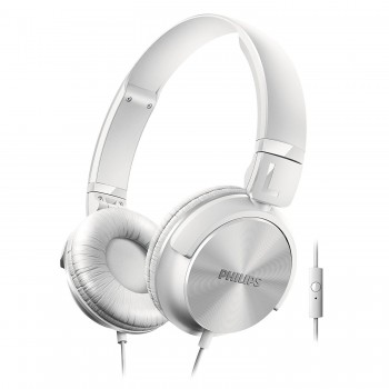 CUFFIA DJ-STYLE CON MICROFONO PHILIPS BIANCA