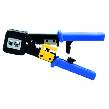 PINZA CRIMPATRICE METALLICA UNIVERSALE PROFESSIONALE PER PLUG 4/6/8 CONTATTI PER CONNETTORI PASSANTI