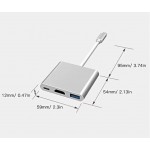 HUB USB3.0 TYPE C TO HDMI, USB 3.0, YSB TYPE C