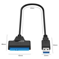 ADATTATORE USB3.0 A SATA7+15 PIN