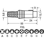 SPINA VOLANTE 5 POLI DIN 4+1 CENTRALE