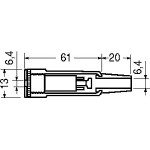 PRESA VOLANTE D.6,3 STEREO CON GUIDACAVO