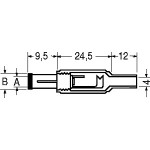 SPINA VOLANTE COAXIAL ALIMENTAZIONE D.5,5x3,3