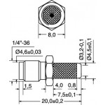 PRESA VOLANTE 'SMArev' A CRIMPARE PER CAVO RG58