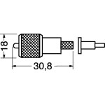 SPINA VOLANTE 'UHF' A CRIMPARE PER CAVO RG58