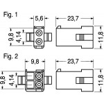 KIT.AMP.MINI M/F.2 P.+PIN