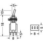 DEVIATORE SUBMINIATURA 1 SCAMBIO STANDARD ST/ST