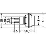 PULSANTE MINIATURA 3A (INT) NERO