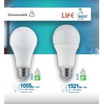 LAMPADA LED SMART LIFE WIRELESS A70 E27 12W 250GR.2700K-6500K DIMMERABILE