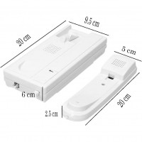 KIT CITOFONO MONOFAMILIARE CON POSTO ESTERNO E INTERNO 2/4 FILI CON APRIPORTA