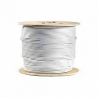 CAVO CAT.6 UTP CONDUTTORE RIGIDO RAME GUAINA COLORE GRIGIO DA ESTERNO BOBINA MT.305